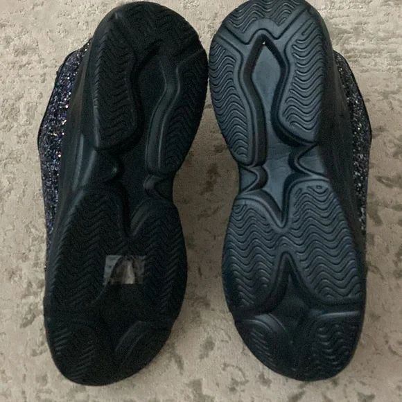 NIB Wild Diva Eddy Sz 8 Multi Color Glitter Sneakers - Picture 7 of 7